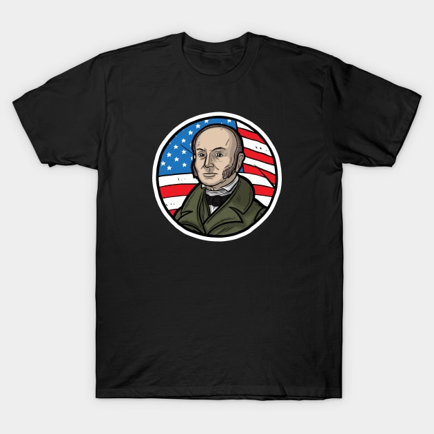 John Quincy Adams T-Shirt by Baddest Shirt Co.